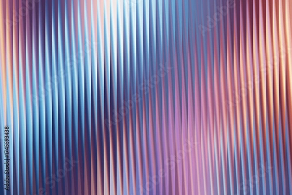 Fototapeta Abstract background with vertical lines and blurred colors in blue and pink