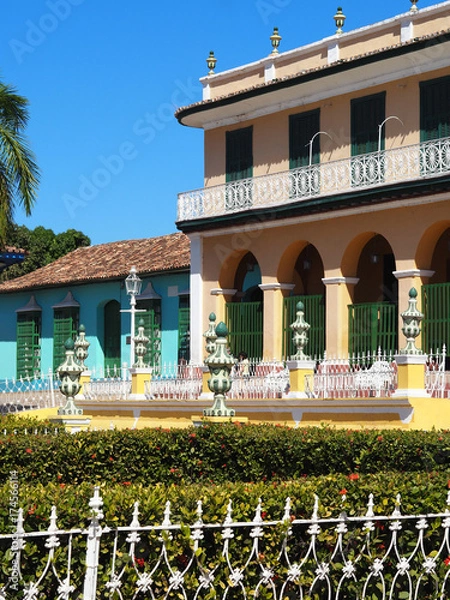 Fototapeta Trinidad, Cuba - Beautiful colonial square