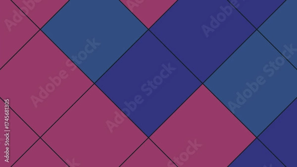 Fototapeta Modern geometric pattern with diamonds and triangles in vibrant colors