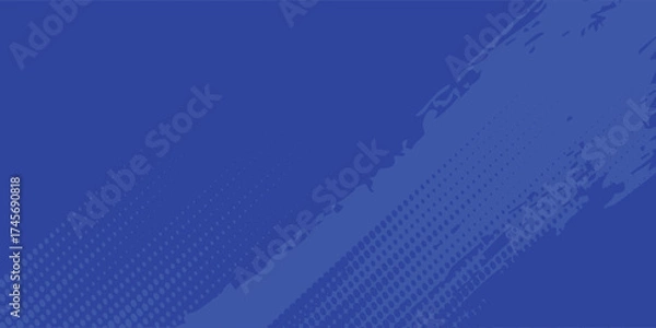 Fototapeta blue color pattern gradient grunge texture background. Dots pop art comics sport style. vector technology illustration eps10
