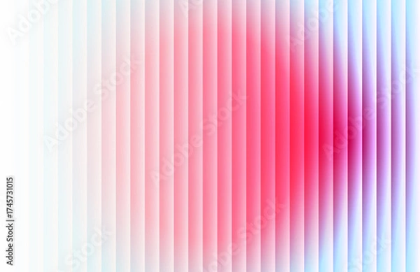 Fototapeta Vibrant ribbed background with futuristic vintage aesthetic and nostalgic retro chrome. Chromatic dramatic gradient in retro-futuristic style with warm and cool tones for trendy visual art projects