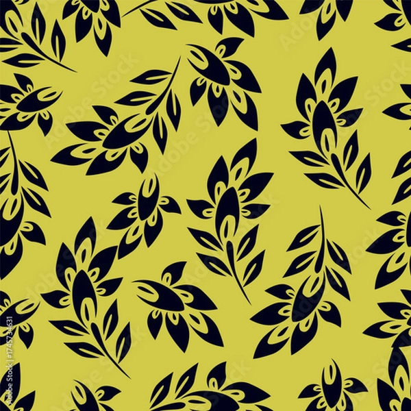 Fototapeta seamless floral pattern