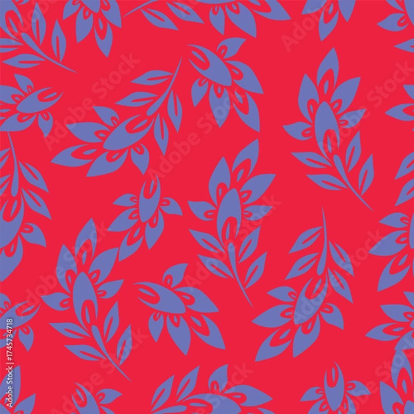 Fototapeta seamless floral pattern