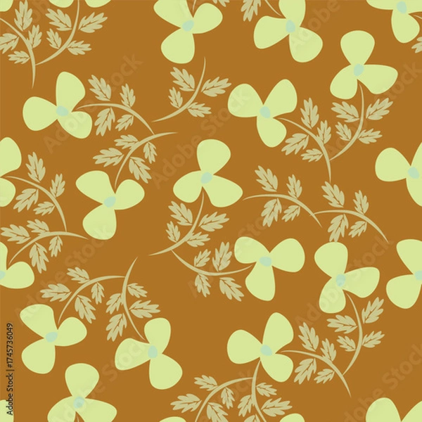 Fototapeta seamless floral pattern