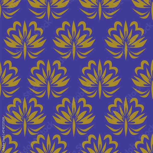 Fototapeta seamless floral pattern