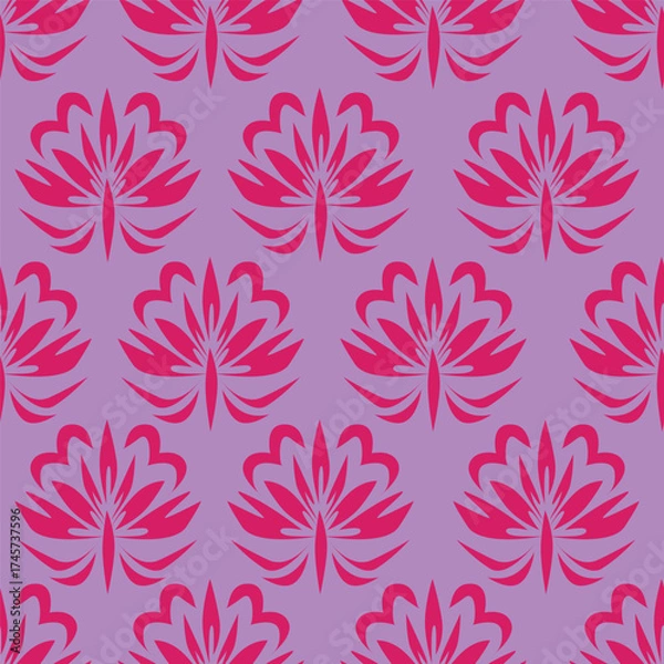 Fototapeta seamless floral pattern