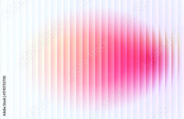 Fototapeta Vibrant ribbed background with futuristic vintage aesthetic and nostalgic retro chrome. Chromatic dramatic gradient in retro-futuristic style with warm and cool tones for trendy visual art projects