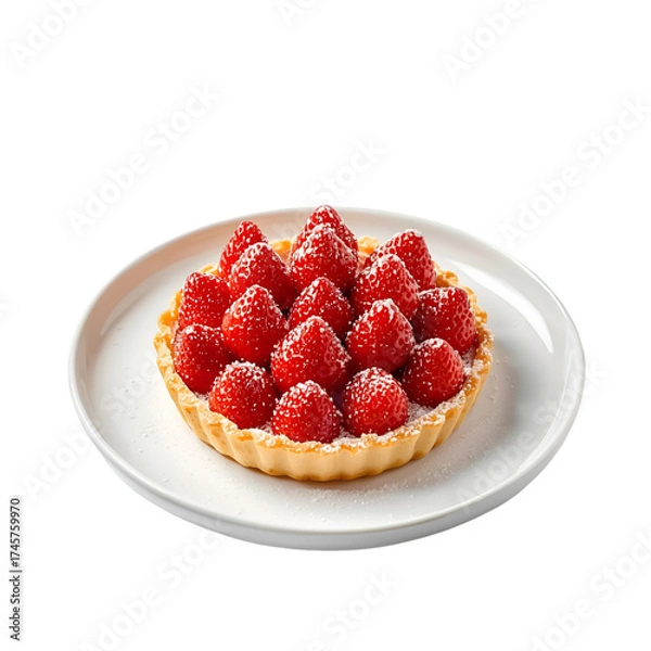 Obraz raspberries on a plate