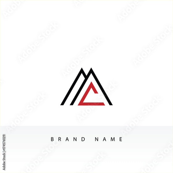 Fototapeta MC square technology illusion vector logo