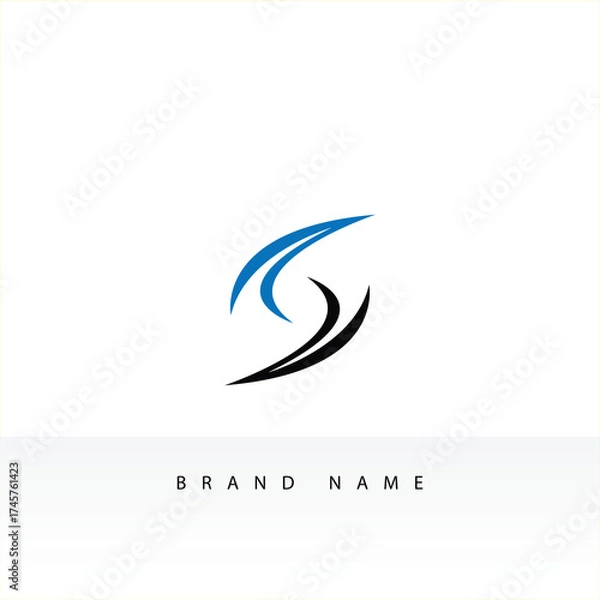Obraz S lettermark logo template design