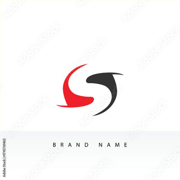 Obraz S lettermark logo template design