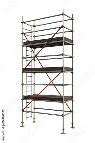 Obraz Construction Scaffolding Structure High quality Realistic image.