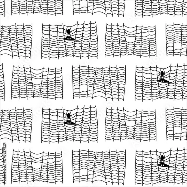 Fototapeta Intricate patterns of spider webs showcasing unique designs and spiders