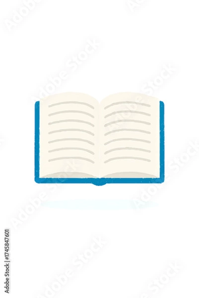 Fototapeta open book vector illustration