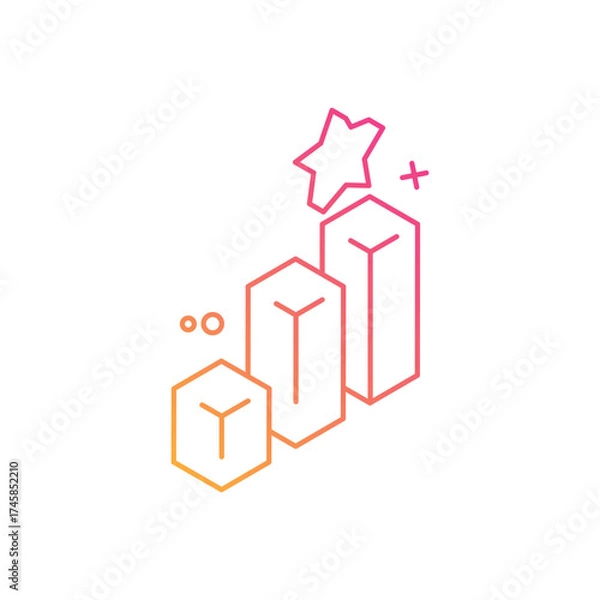 Fototapeta Business Ranking vector icon