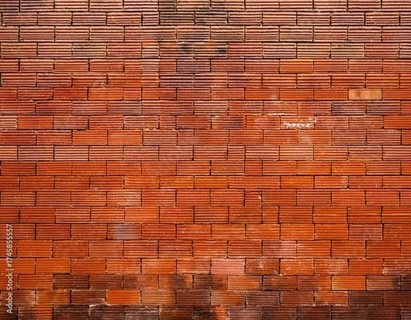 Obraz naked orange brick wall surface brick texture background for design wallpaper construction building vertical