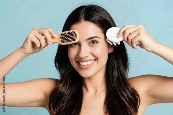 Fototapeta Hair Drying & Styling Techniques
