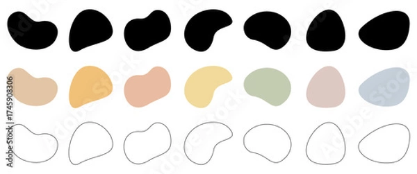 Obraz ASSORTIMENT DE FORMES ABSTRAITES