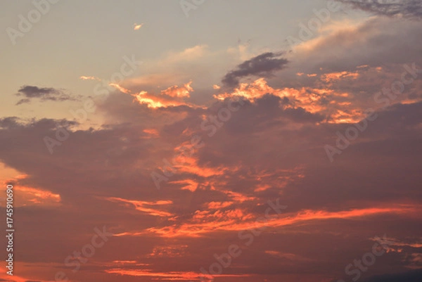 Fototapeta Sky background with amazing clouds