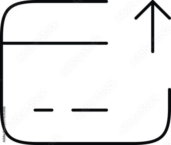 Fototapeta Vector art of credit card top up icon, vector illustration