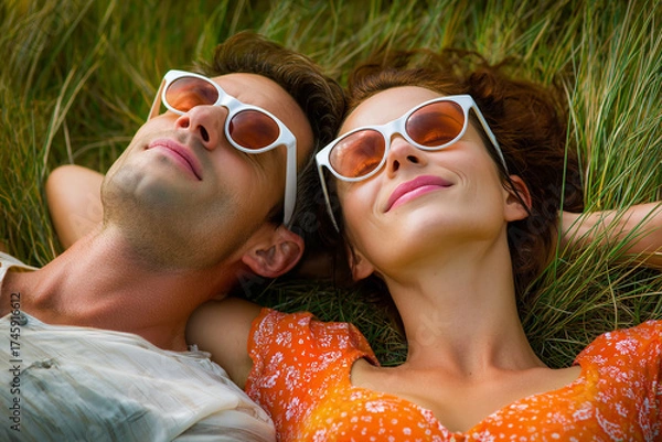 Obraz happy young couple