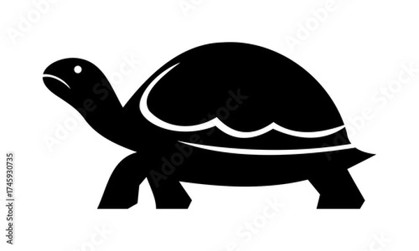 Obraz turtle silhouette vector design