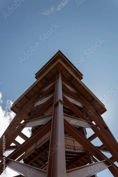 Obraz old wooden tower