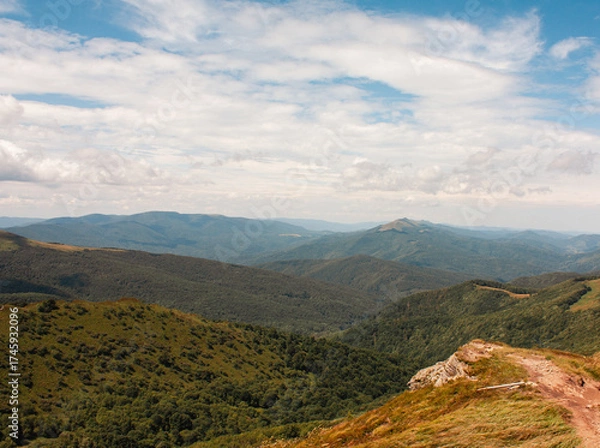 Obraz mountain landscape with clouds