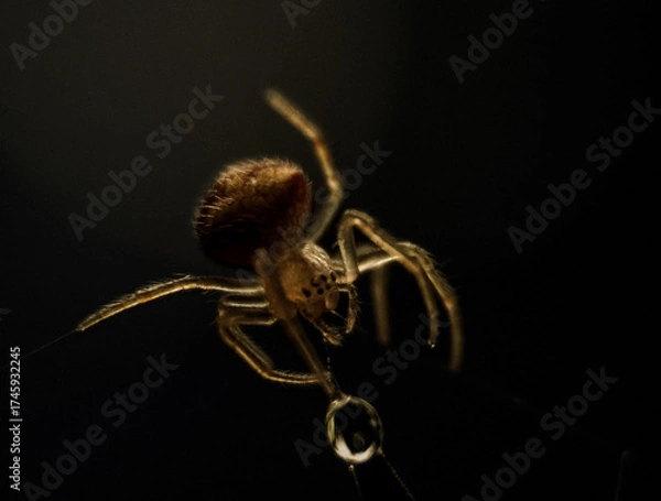 Obraz spider on a web