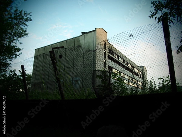 Obraz An old abandoned building.
