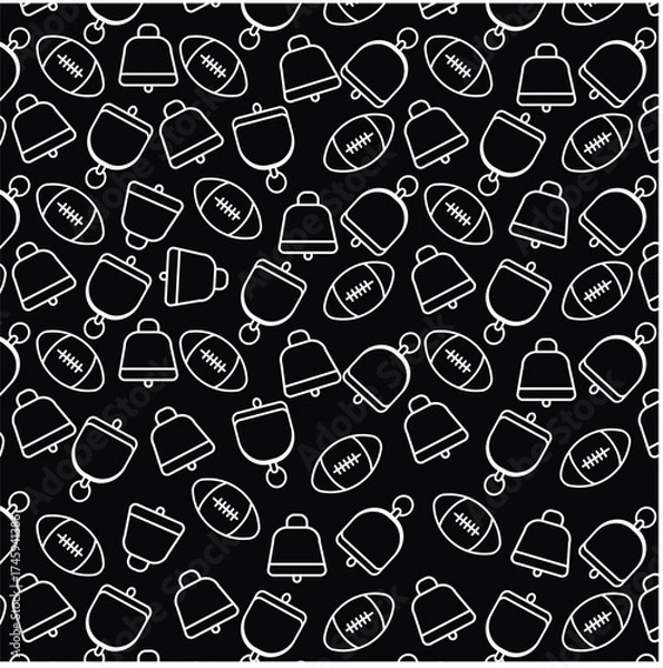 Obraz seamless pattern bellcow so cute
