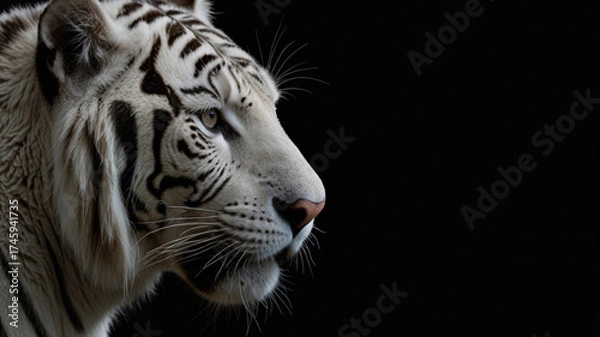 Obraz White tiger portrait