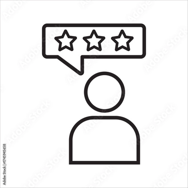 Obraz Customer review icon