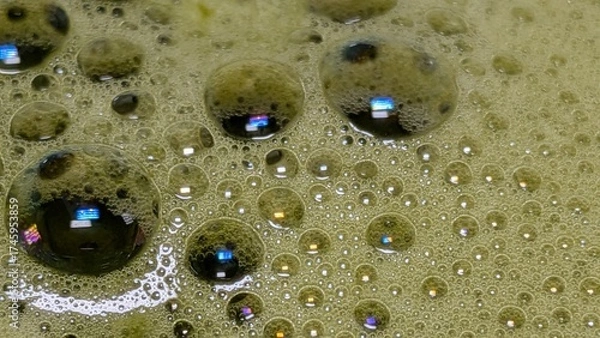 Obraz Matcha Foam Macro Series