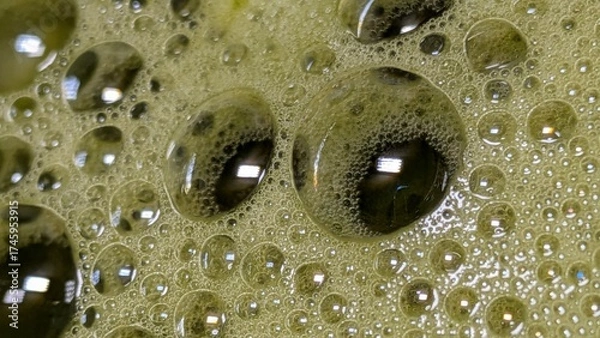 Obraz Matcha Foam Macro Series