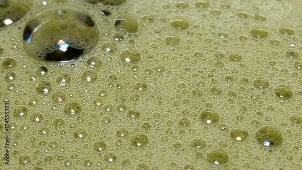 Obraz Matcha Foam Macro Series