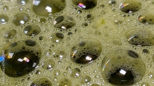 Obraz Matcha Foam Macro Series