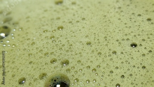 Obraz Matcha Foam Macro Series