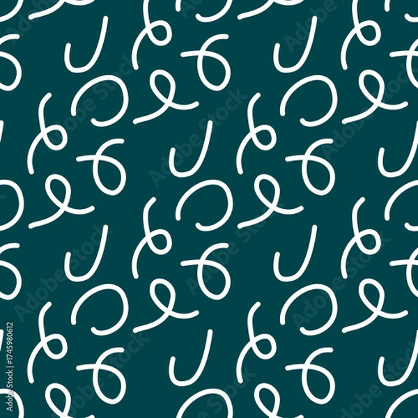 Obraz Abstract scribbles seamless pattern 