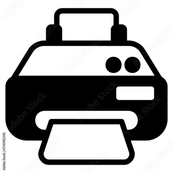 Fototapeta printer icon
