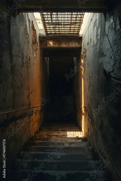 Fototapeta old abandoned factory