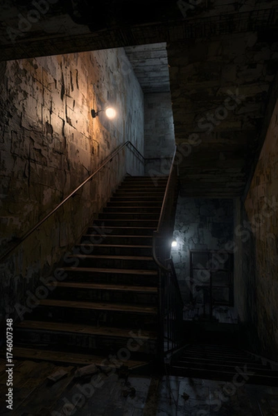 Fototapeta old abandoned tunnel