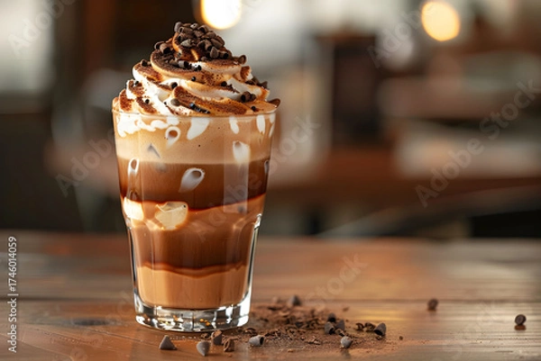Obraz Iced Mocha Caramel Latte