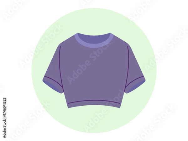 Fototapeta Crop top icon. Fashion symbol icon vector. Solid vector icons. Flat illustration concept.