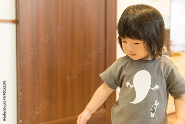 Fototapeta おもちゃで遊ぶ女の子の幼児