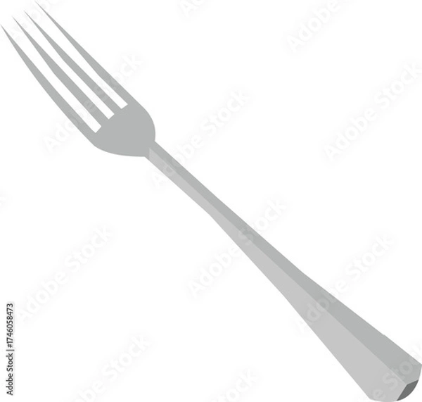 Obraz Fork and spoon vector.eps