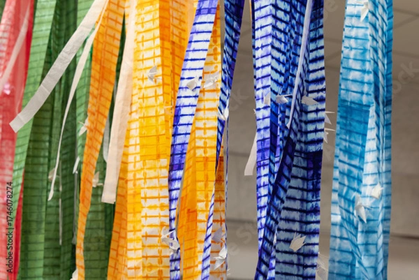 Fototapeta 仙台七夕まつり　仙台七夕の七夕飾り吹き流し