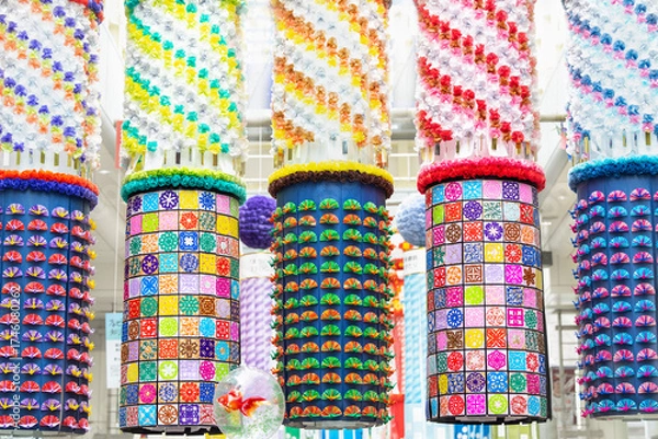 Fototapeta 仙台七夕まつり　仙台七夕の七夕飾り