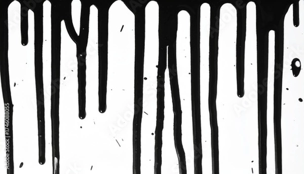 Obraz realistic black paint splatter pattern
