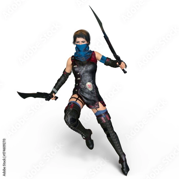 Fototapeta 女性騎士